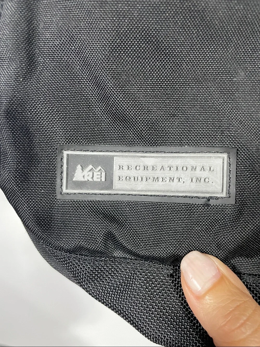 REI Black Sling Backpack with Gray Accents